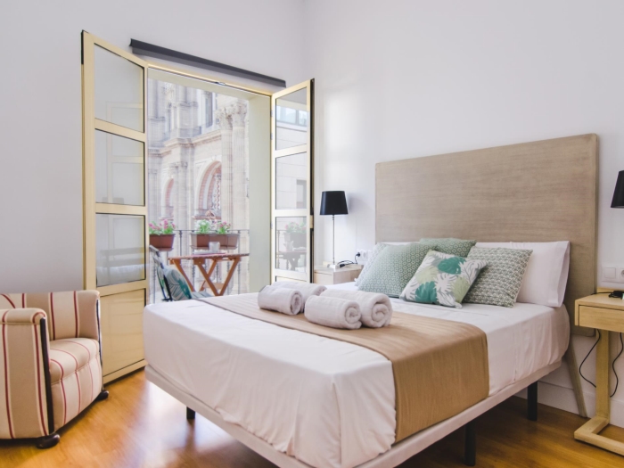 Malaga Center Flat Cathedral Balcony City Views