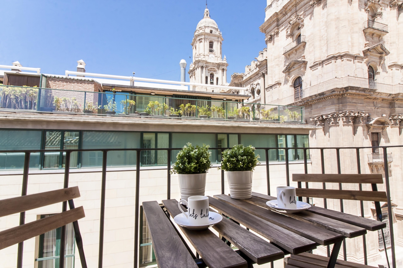 image Malaga Center Flat Cathedral Balcony Relax 1