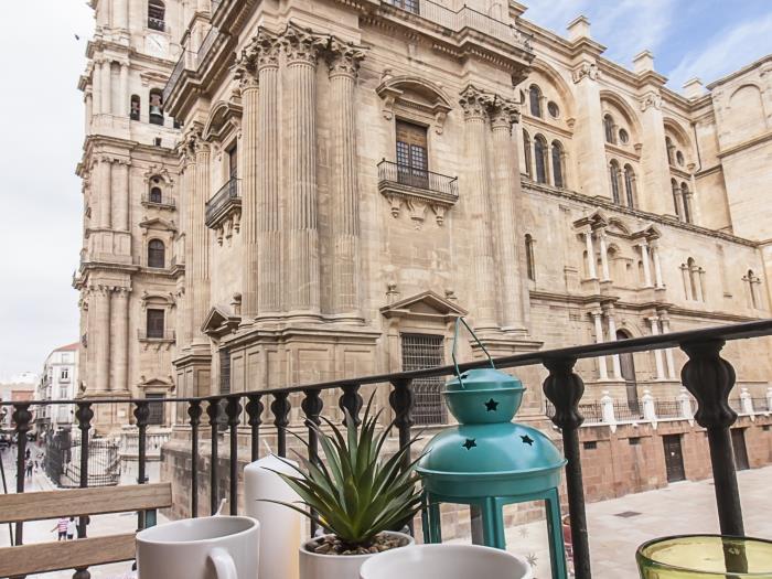 Malaga Center Flat Cathedral Balcony Love