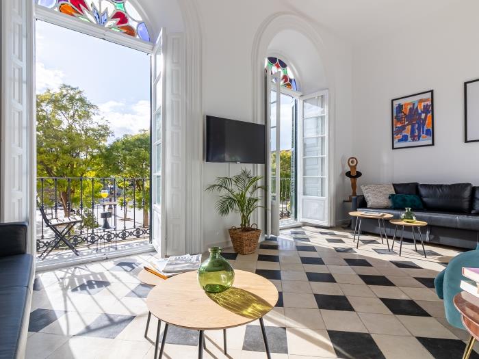Malaga Center Flat Balcony Picasso Plaza Merced