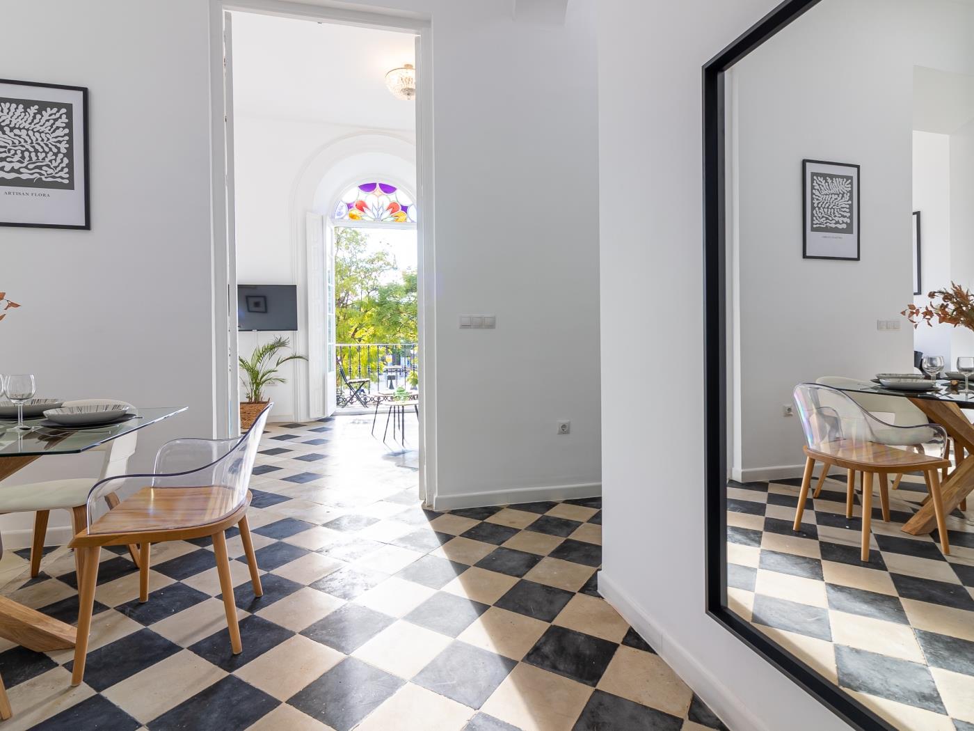 image Malaga Center Flat Balcony Picasso Plaza Merced 9